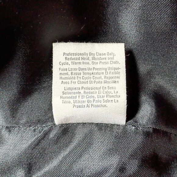 DKNY Women’s 10 Black Mohair Wool Blend Lined Short Jacket Blazer Coat Elegant - Picture 10 of 10